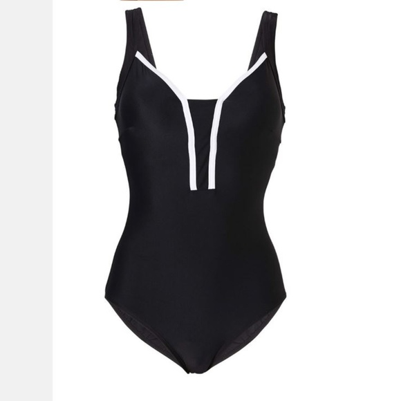 NEW WOMEN'S ONE PIECE SWIMSUIT BATHING SUITS BLACK WOMENS SIZE 3XL BEACH RESPORT - Picture 3 of 5